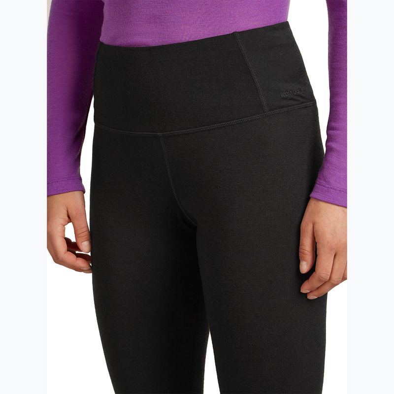 Pantaloni termici pentru femei icebreaker Merino 200 Oasis High Rise black 4