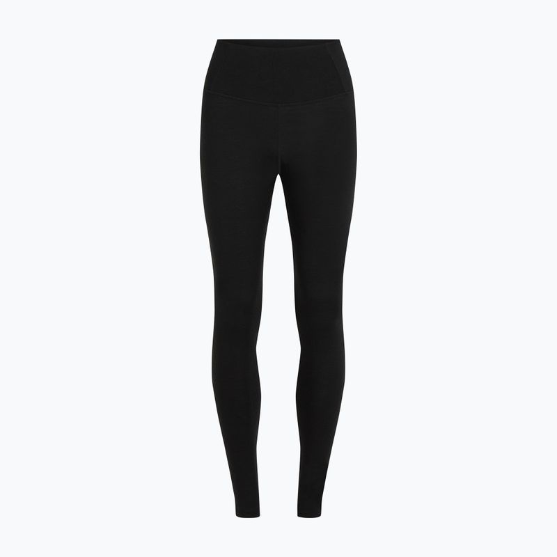 Pantaloni termici pentru femei icebreaker Merino 200 Oasis High Rise black 6