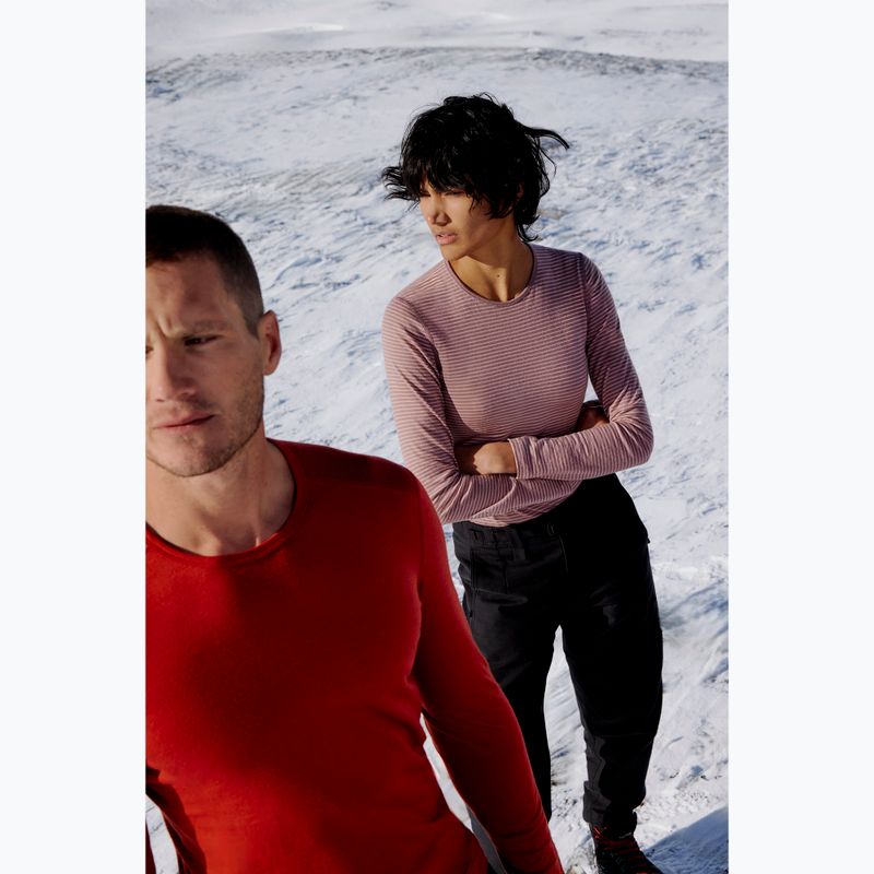 Longsleeve termoactiv pentru femei icebreaker 200 Oasis Crewe summit/blush/s 11