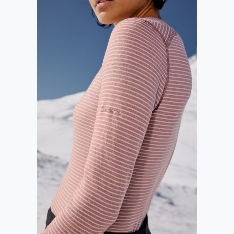 Longsleeve termoactiv pentru femei icebreaker 200 Oasis Crewe summit/blush/s 14