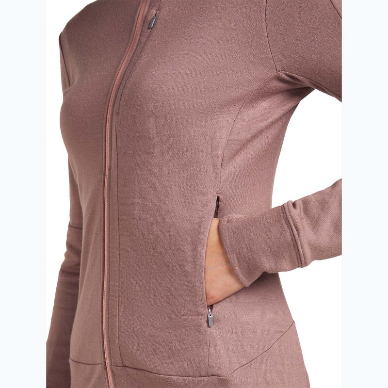 Icebreaker femei Merino 260 Quantum IV Zip Hoodie summit/blush 9