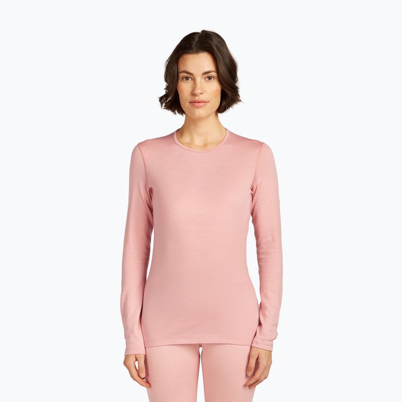 Longsleeve termoactiv pentru femei icebreaker 260 Tech Crewe blush