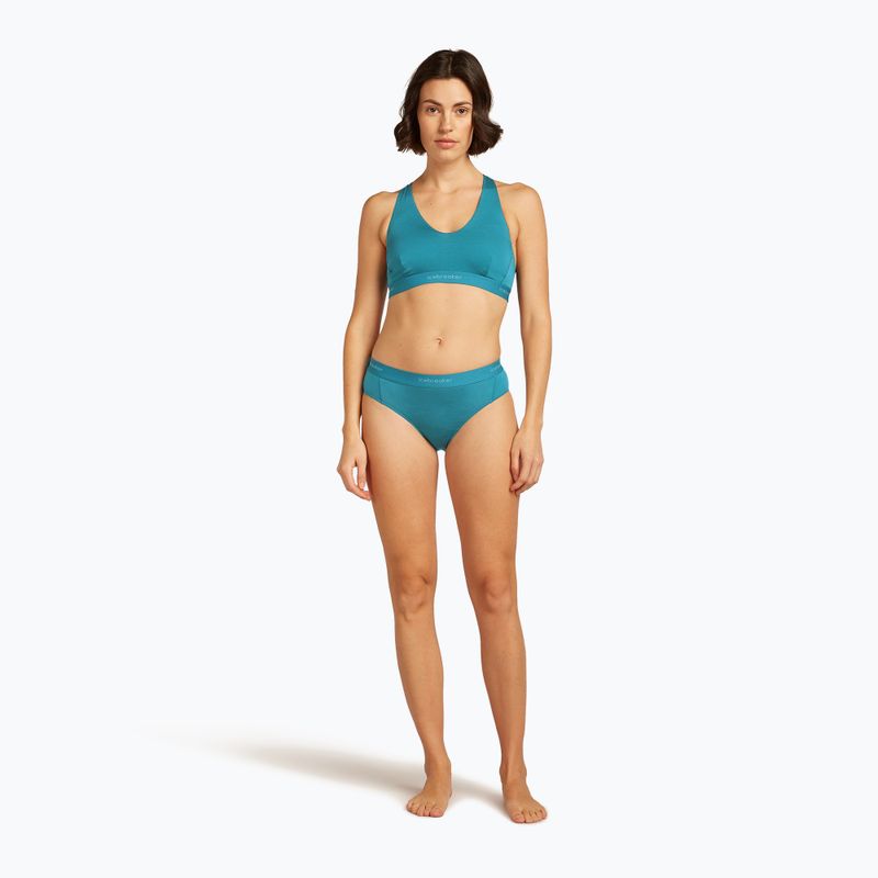 Sutien termoactiv icebreaker Merino 125 Cool-Lite Sprite Racerback topaz 3