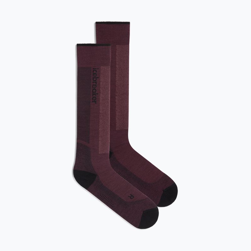 Șosete de schi pentru femei Icebreaker Merino Ski+ Light OTC java/black/summit 2
