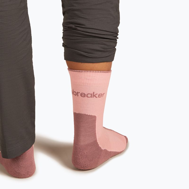 Șosete pentru femei Icebreaker Merino Hike+ Light Crew blush/summit 5