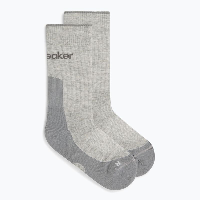 Șosete pentru femei Icebreaker Merino Hike+ Light Crew blizzard heather/alloy 2