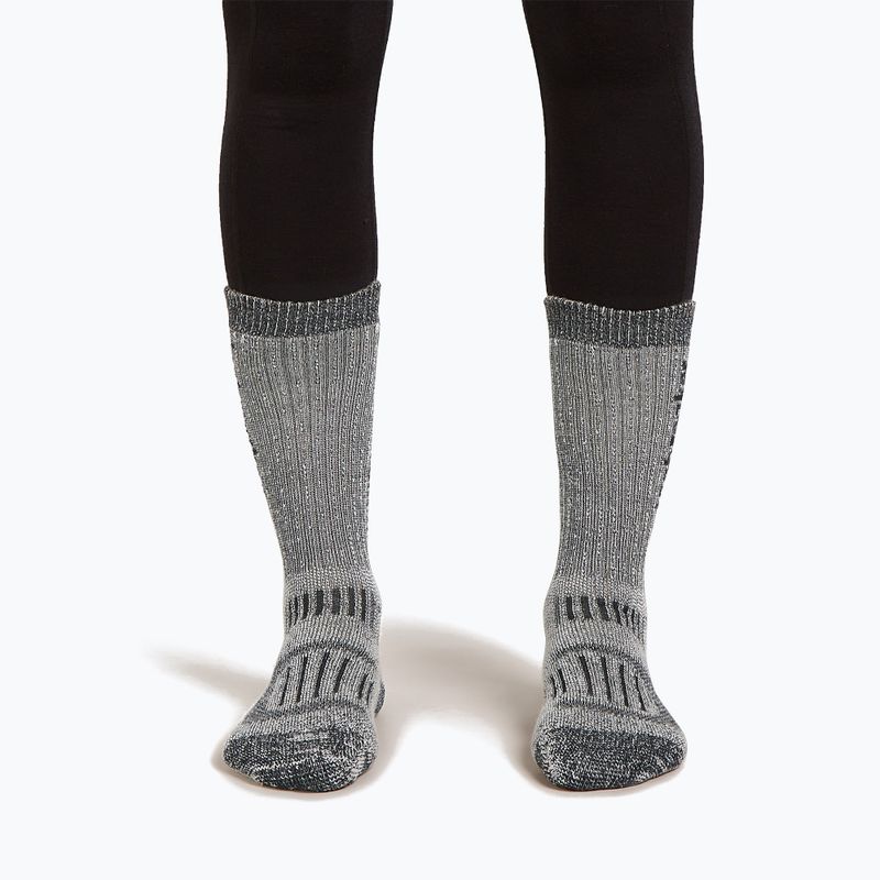 Șosete pentru femei Icebreaker Merino Hike+ Mountaineer Mid Calf jet heather/black 3