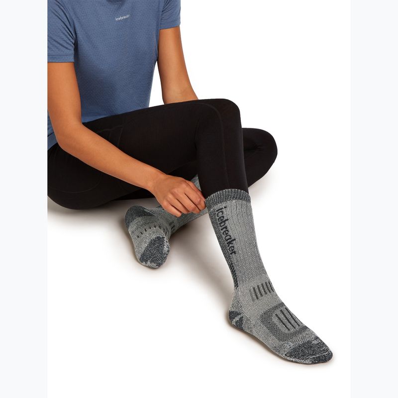Șosete pentru femei Icebreaker Merino Hike+ Mountaineer Mid Calf jet heather/black 4