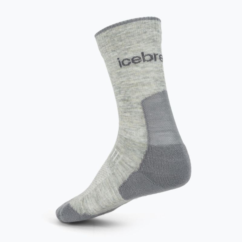 Șosete damă icebreaker Merino Hike+ Light Crew 2 perechi blizzar hthr/alloy 2