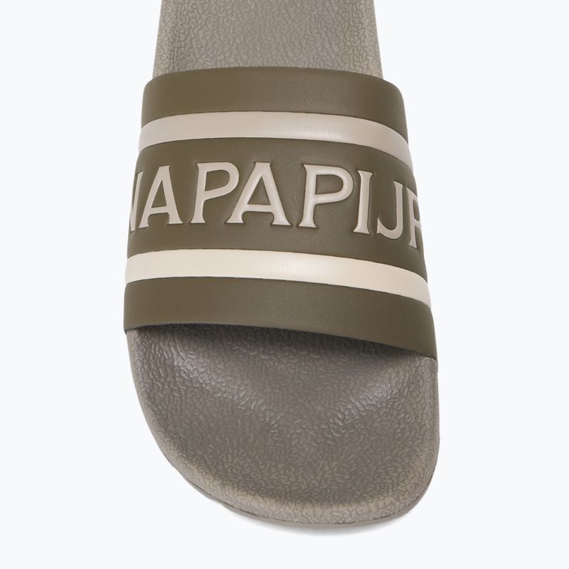 Papuci pentru bărbați Napapijri NP0A4IQV dark olive 2 7