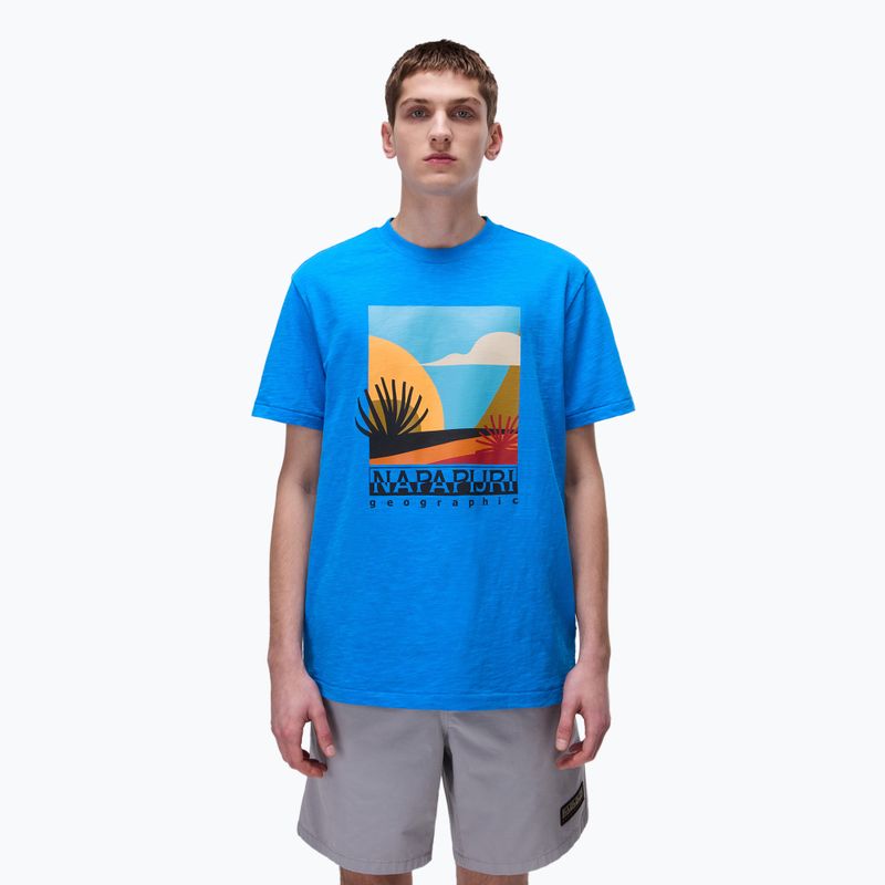 Tricou pentru bărbați  Napapijri S-Arbia french blue B2W