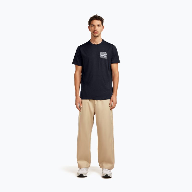 Tricou pentru bărbați icebreaker Merino 150 Tech Lite Evolving Lay Tee midnight navy 2
