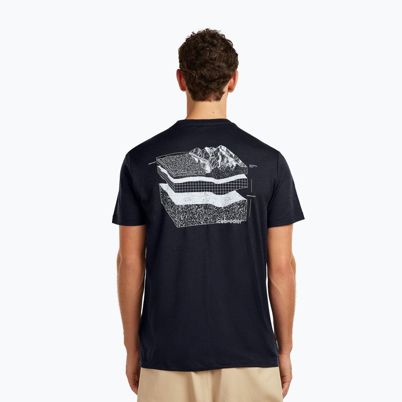 Tricou pentru bărbați icebreaker Merino 150 Tech Lite Evolving Lay Tee midnight navy 3