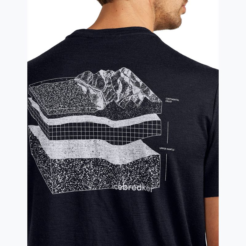 Tricou pentru bărbați icebreaker Merino 150 Tech Lite Evolving Lay Tee midnight navy 6