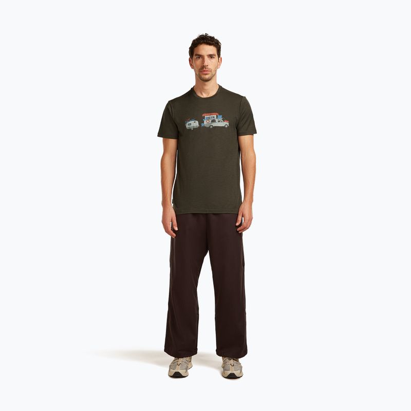 Tricou pentru bărbați icebreaker Merino 150 Tech Lite Transportage Tee dark loden 2