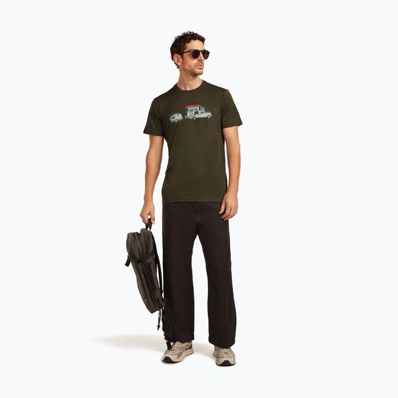 Tricou pentru bărbați icebreaker Merino 150 Tech Lite Transportage Tee dark loden 4