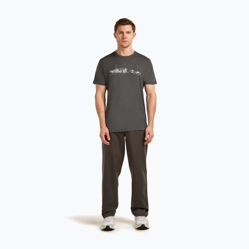 Tricou pentru bărbați icebreaker Merino 150 Tech Lite The Peaks obsigian 2