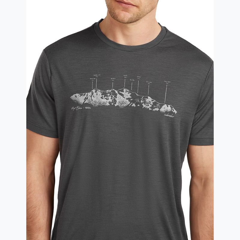 Tricou pentru bărbați icebreaker Merino 150 Tech Lite The Peaks obsigian 5