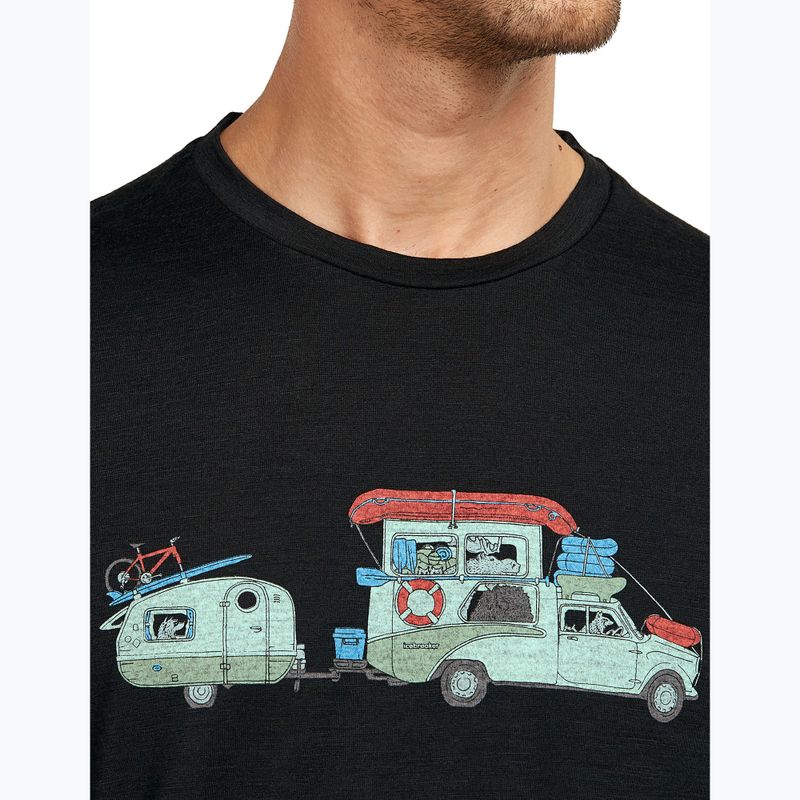 Tricou pentru bărbați icebreaker Merino 150 Tech Lite Transportage Tee black 6