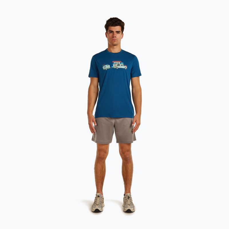 Tricou pentru bărbați icebreaker Merino 150 Tech Lite Transportage Tee atlantis 2