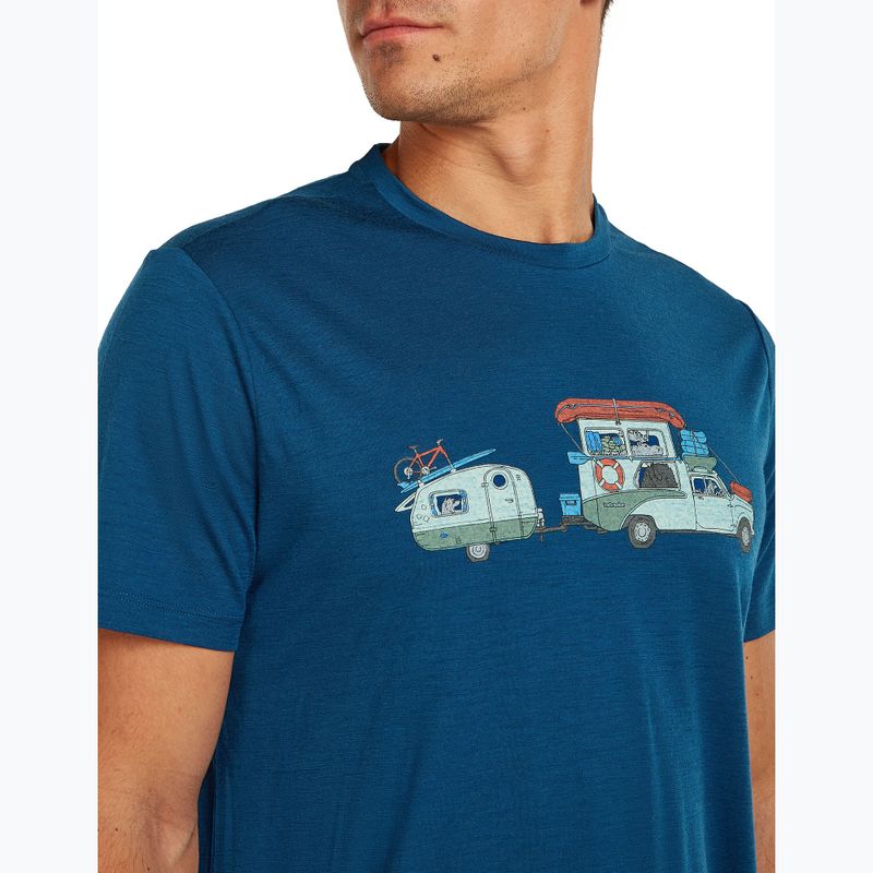 Tricou pentru bărbați icebreaker Merino 150 Tech Lite Transportage Tee atlantis 5