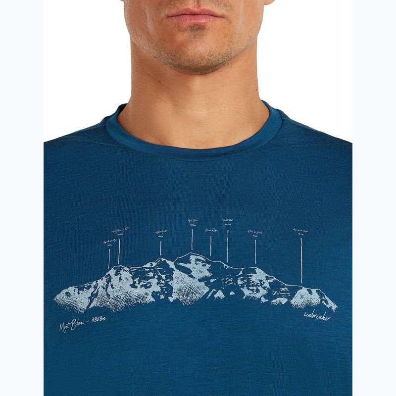 Tricou pentru bărbați icebreaker Merino 150 Tech Lite The Peaks atlantis 5
