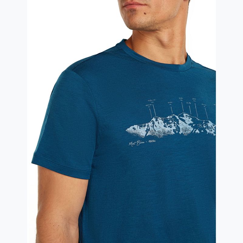 Tricou pentru bărbați icebreaker Merino 150 Tech Lite The Peaks atlantis 6