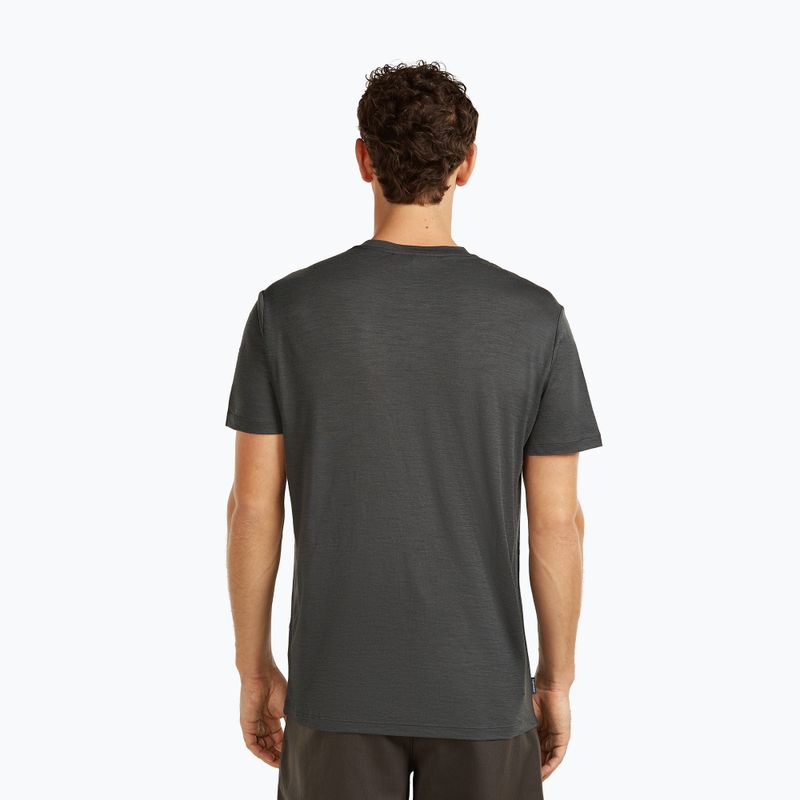 Tricou pentru bărbați icebreaker Merino 150 Tech Lite Bear Catch Tee obsidian 3