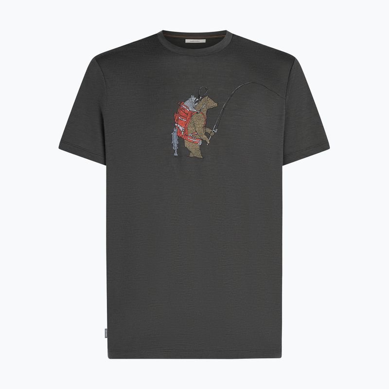 Tricou pentru bărbați icebreaker Merino 150 Tech Lite Bear Catch Tee obsidian 7