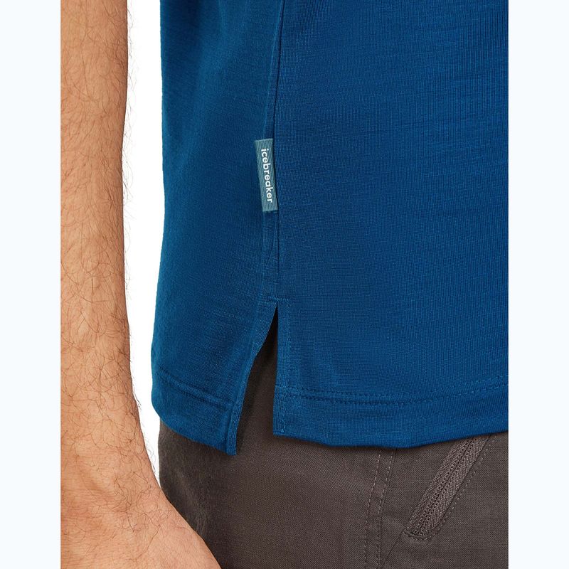 Tricou de trekking pentru bărbați icebreaker Merino 125 Cool-Lite Sphere III Tee atlantis 6