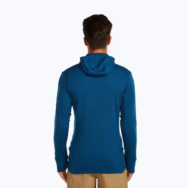 Bluză pentru bărbați icebreaker Merino 260 Quantum IV Zip Hoodie atlantis 3