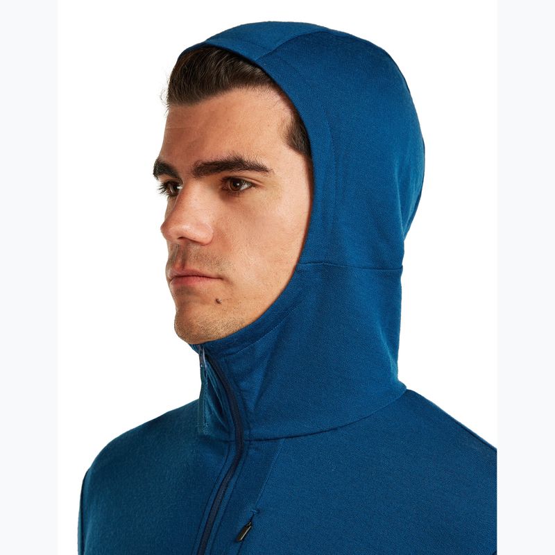 Bluză pentru bărbați icebreaker Merino 260 Quantum IV Zip Hoodie atlantis 5