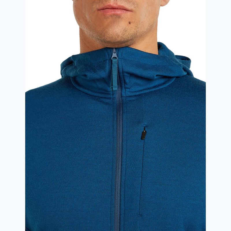 Bluză pentru bărbați icebreaker Merino 260 Quantum IV Zip Hoodie atlantis 6