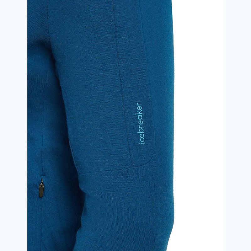 Bluză pentru bărbați icebreaker Merino 260 Quantum IV Zip Hoodie atlantis 9