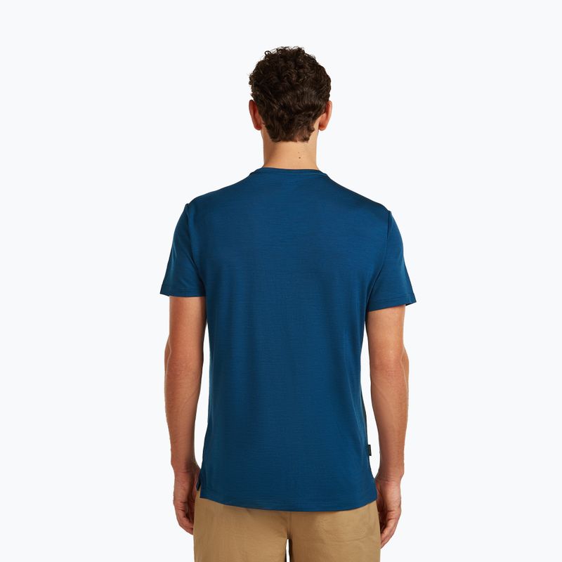 Tricou pentru bărbați icebreaker Merino 125 Cool-Lite Sphere Beta Tee atlantis 3
