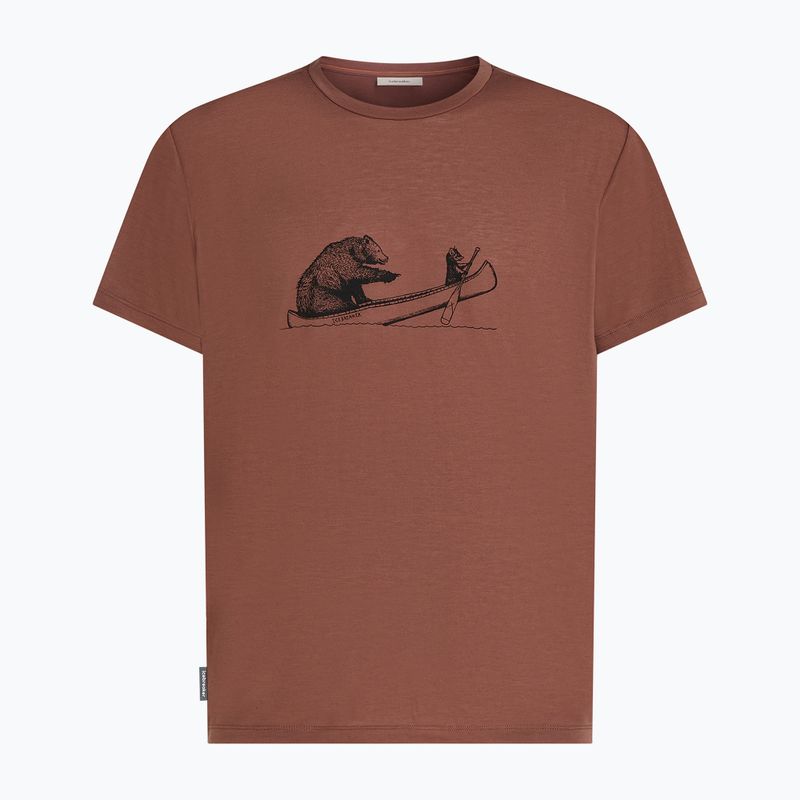 Tricou pentru bărbați icebreaker Merino Core Canoe Companions carob 7