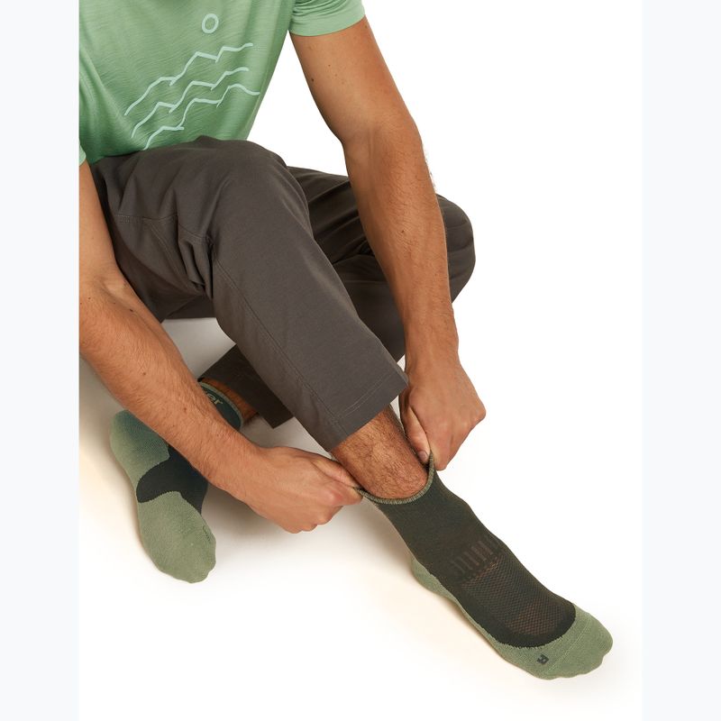 Șosete pentru bărbați Icebreaker Merino Hike+ Light Mini dark loden/lichen 4
