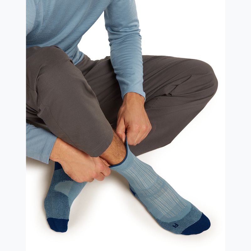 Șosete pentru bărbați Icebreaker Merino Hike+ Ultralight Quarter flint blue/atlantis 4