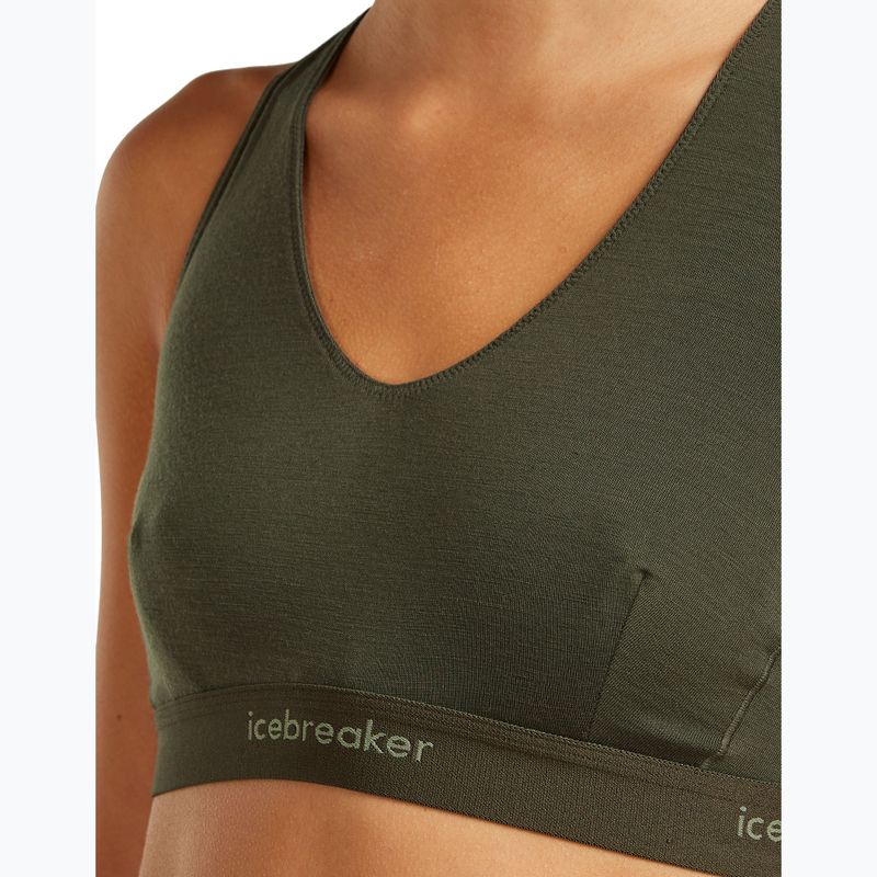 Sutien termoactiv icebreaker Merino 125 Cool-Lite Sprite Racerback dark loden 4