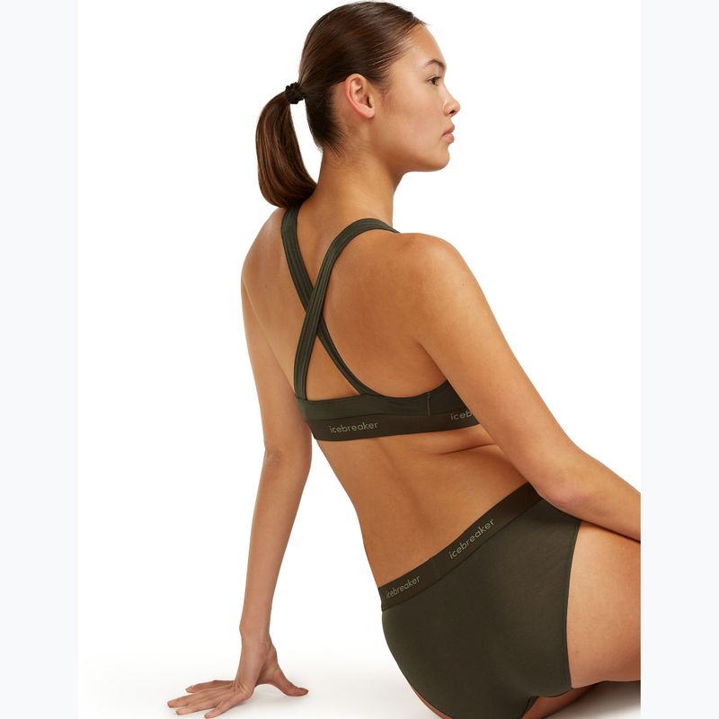 Sutien termoactiv icebreaker Merino 125 Cool-Lite Sprite Racerback dark loden 6