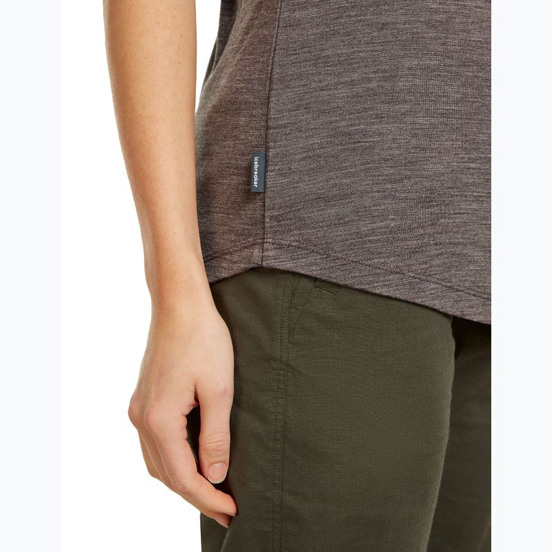 Tricou de trekking pentru femei icebreaker Merino 125 Cool-Lite™ Sphere III bittersweet hthr 6