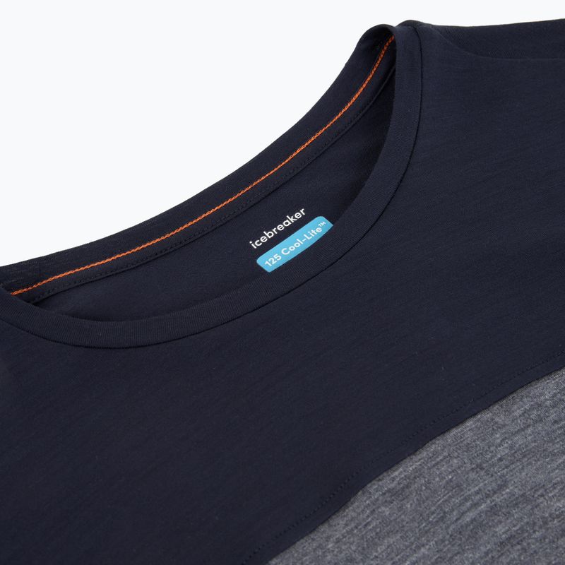 Longsleeve pentru femei icebreaker Merino 125 Cool-Lite Sphere Tee CB midnnavy hthr/midnnavy/cb 4