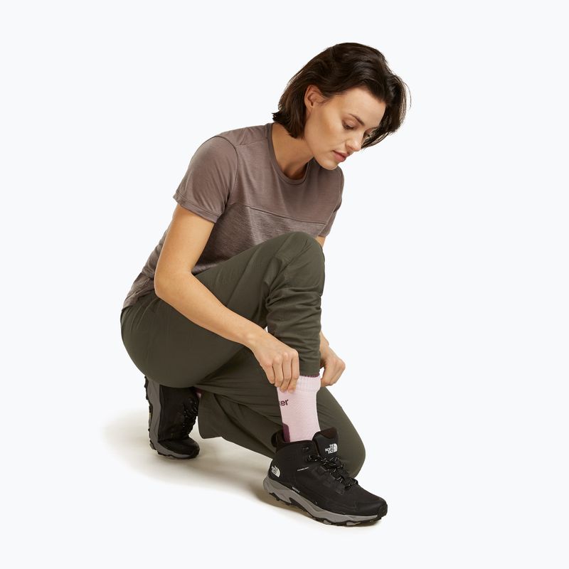 Șosete pentru femei icebreaker Merino Hike+ Light Crew pink quartz/java 4