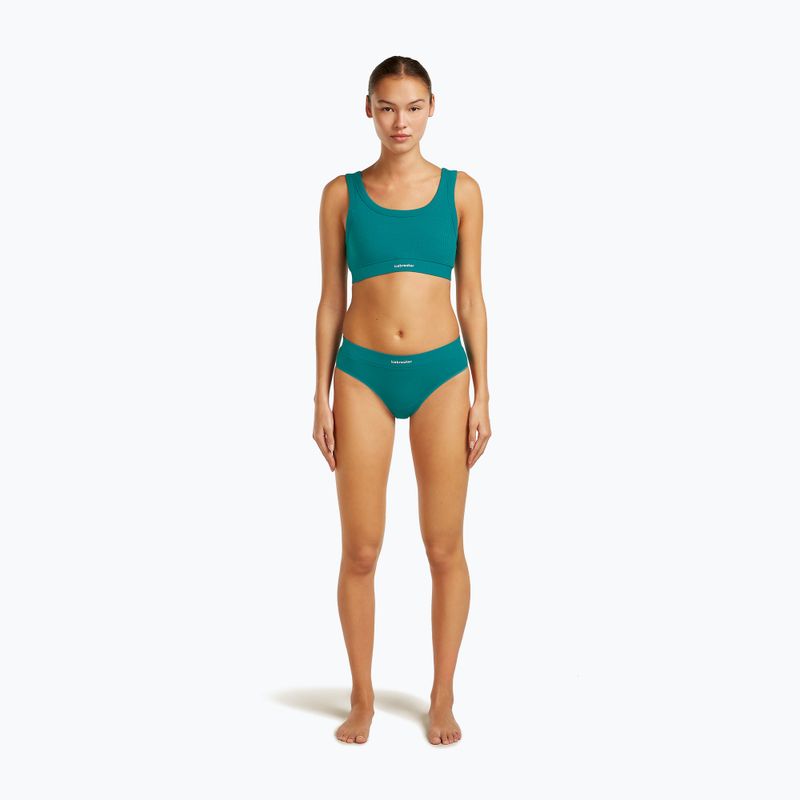Sutien termoactiv icebreaker Merino Rib Lotus tidal teal 2