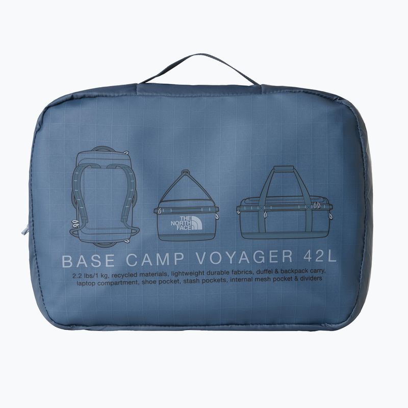 Geantă de voiaj The North Face Base Camp Voyager Duffel 42 granite grey/frost grey 4