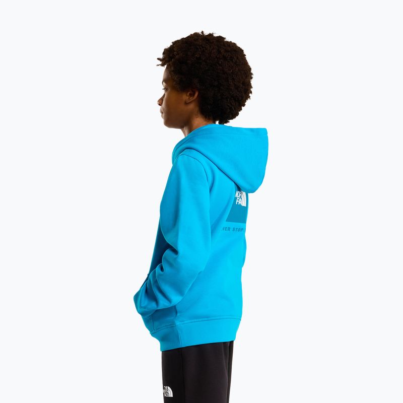 Bluză pentru copii The North Face Teen Box Nse Regular Hoodie meridian blue 4