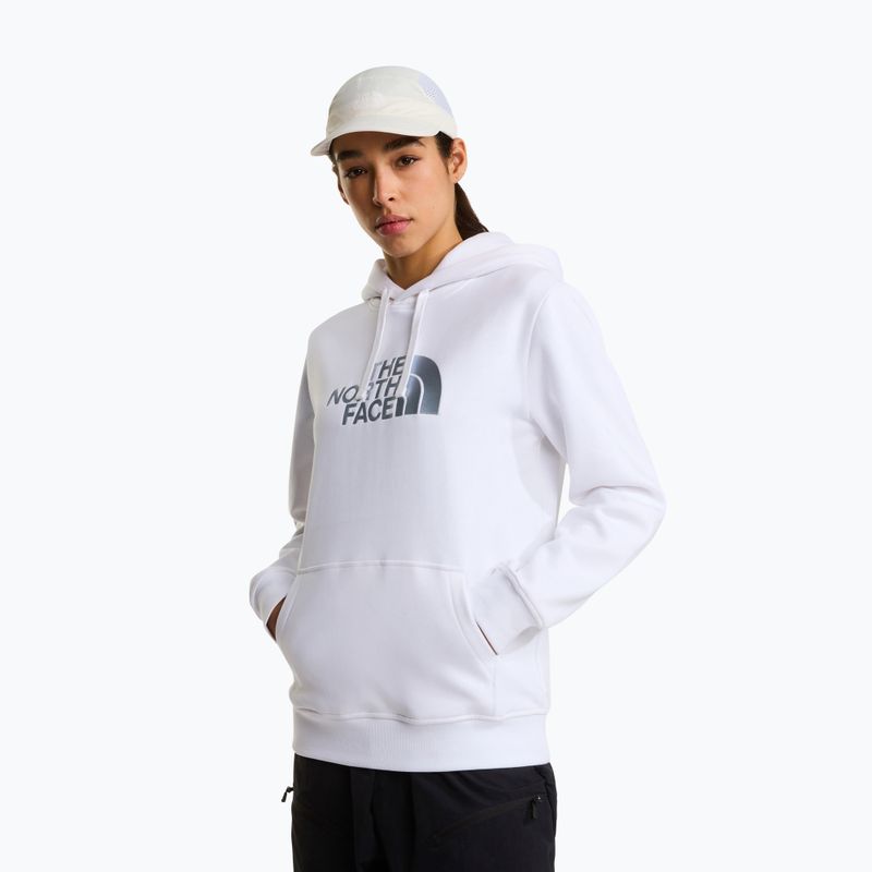 Bluză pentru femei The North Face Drew Peak Pullover Hoodie white/frost grey