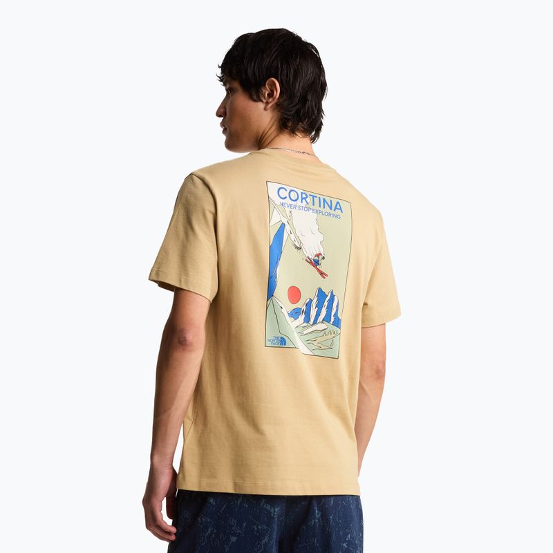 Tricou de trekking pentru bărbați The North Face Mountain Celebration Regular khaki stone 3