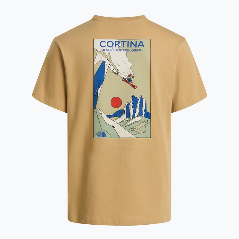 Tricou de trekking pentru bărbați The North Face Mountain Celebration Regular khaki stone 5