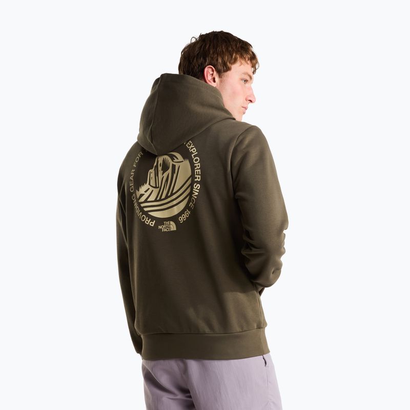 Bluză pentru bărbați The North Face Monte Regular Hoodie Graphic new taupe green 3